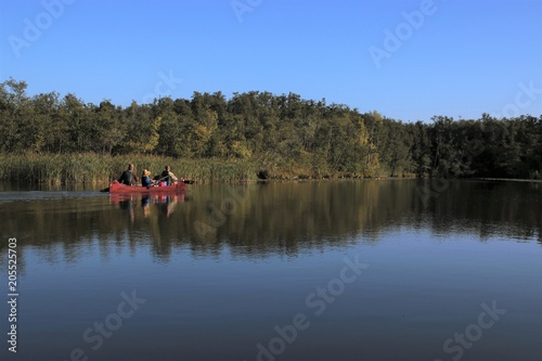 canoe trip on a lake dstrict, outdoor activities, canoeing photo