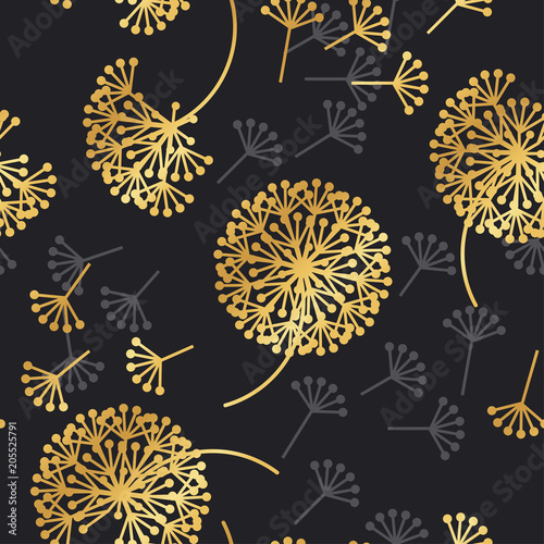 Luxury gold geometric dande...
