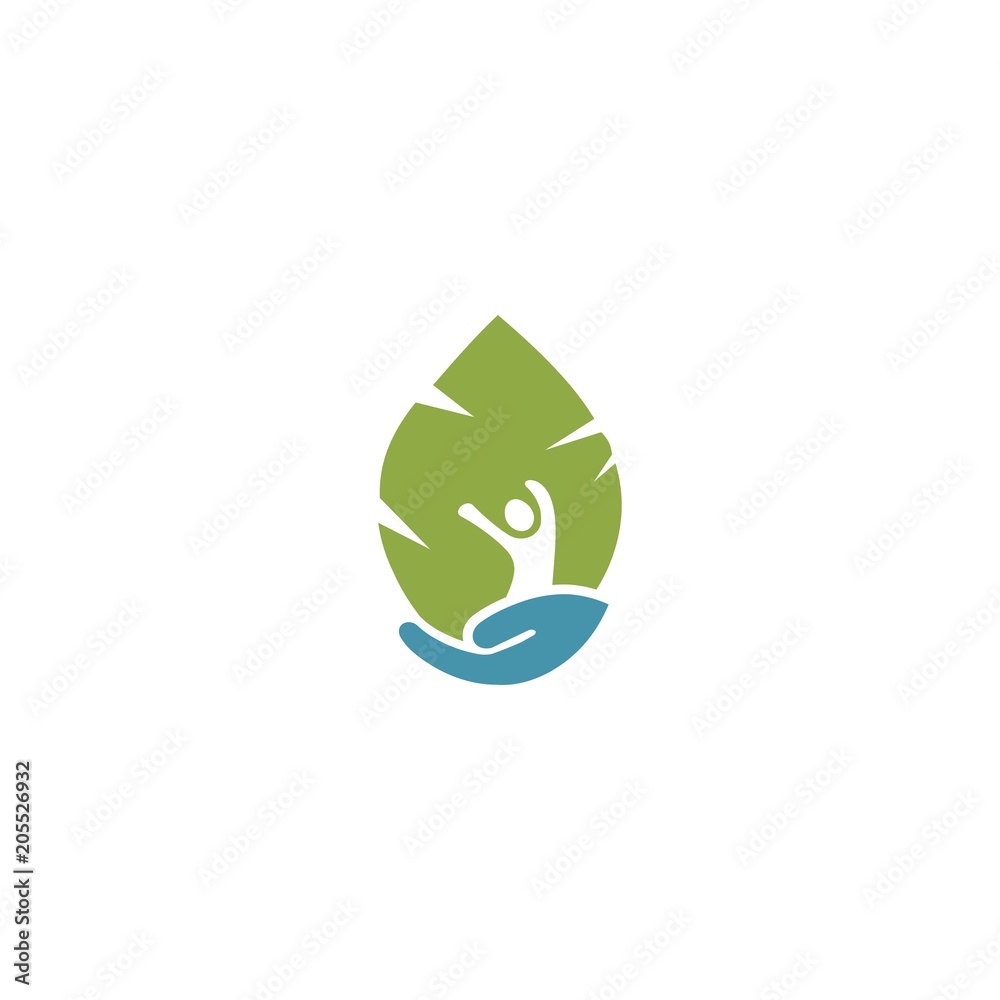 Hand, Leaf logo Combination. Arm and ecosystem symbol or icon. Unique and Organic, Hand holding plants logo template vector icon design Hand, Leaf logo Combination. Arm and ecosystem symbol or icon. Unique and Organic, Hand holding plants logo template vector icon design