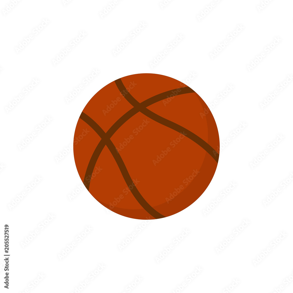 Basketball Icon. Basketball ball. Flat design.