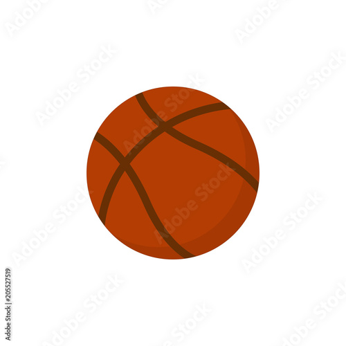 Basketball Icon. Basketball ball. Flat design. © OLGA