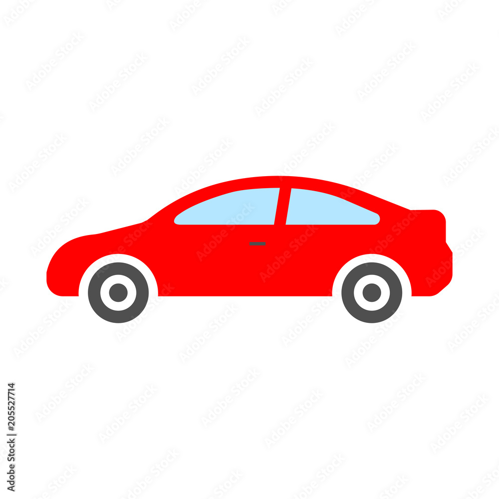 car icon, vector illustration. Flat design eps 10