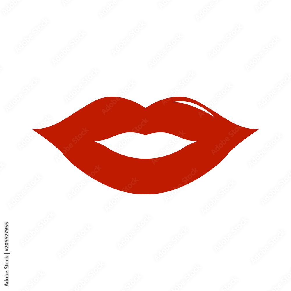 Red lips icon Red lips icon