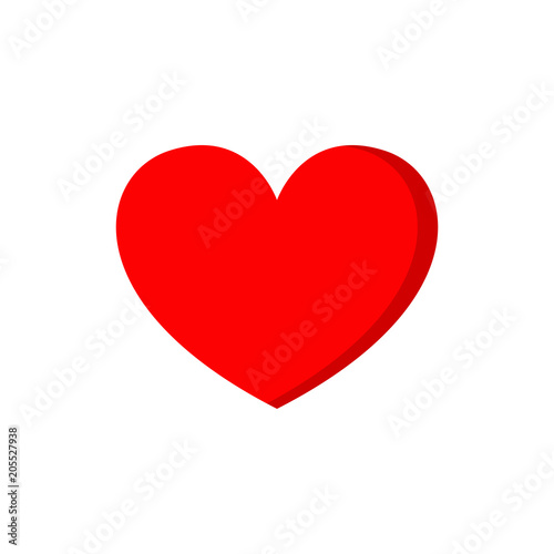 Red Vector Love Heart photo