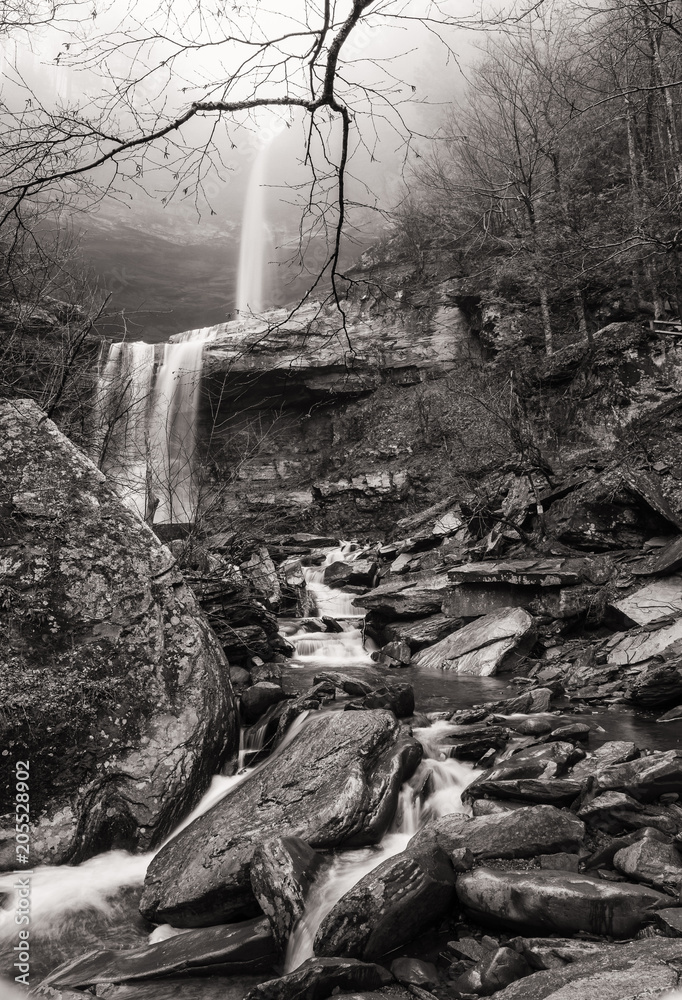 Fototapeta premium Kaaterskill Falls Lost in the Fog
