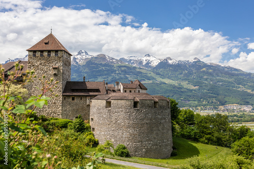 Vaduz Castle in the Alps, Liechtenstein.