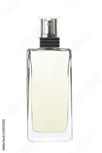 parfume bottle isolated on white background with clipping path