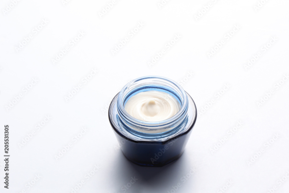 open body care cream bottle isolated on white background open body care cream bottle isolated on white background