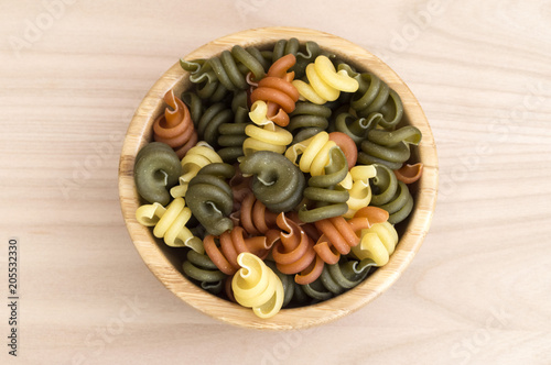 bowl full of traditional italian pasta photo