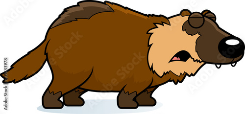 Cartoon Wolverine Howling