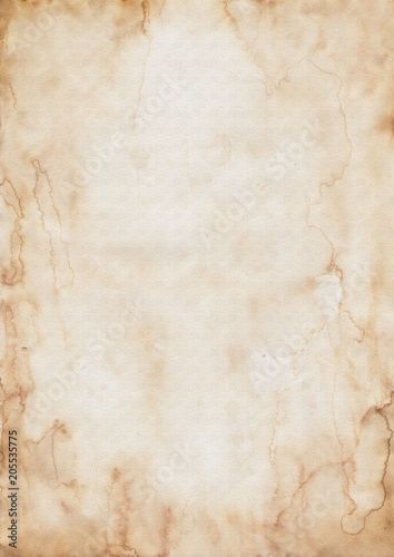 Canvastavla Old paper texture background - parchment or vellum imitation