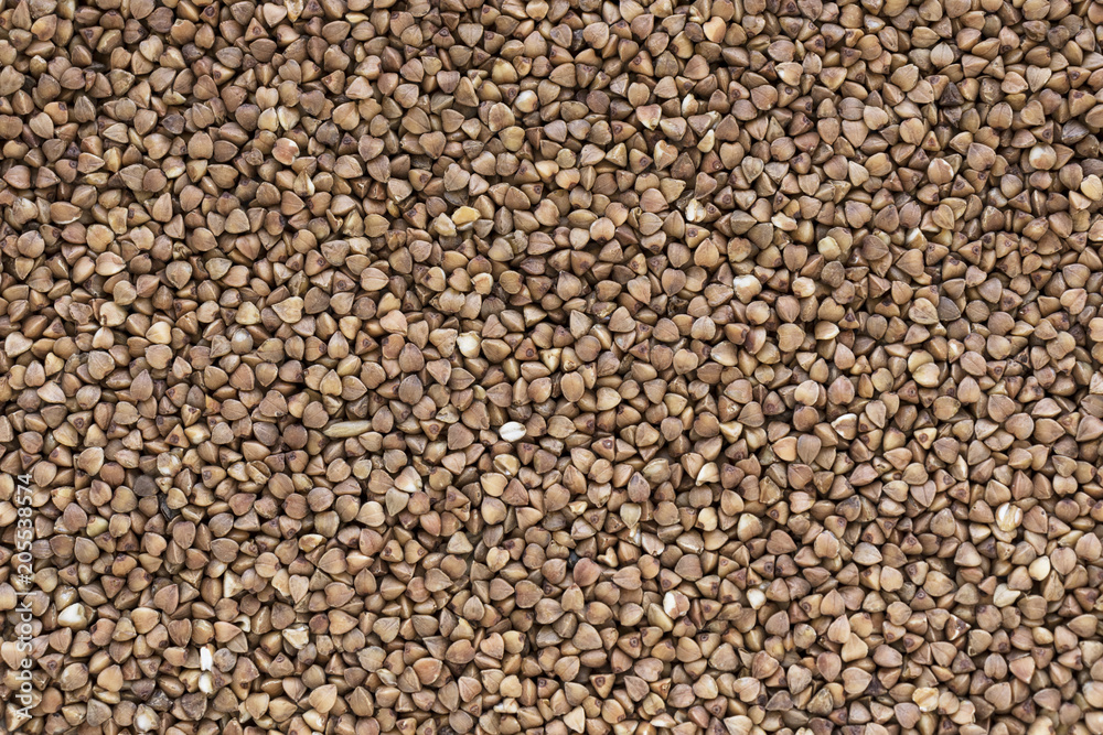 Buckwheat groats as background Buckwheat groats as background