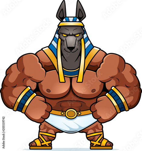 Cartoon Anubis Confident