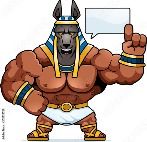 Cartoon Anubis Talking