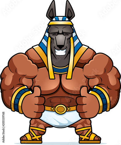 Cartoon Anubis Thumbs Up