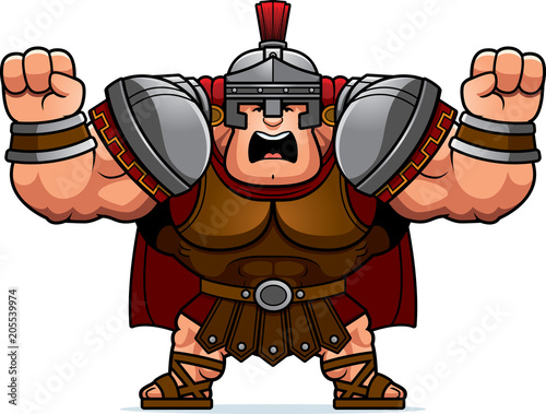 Cartoon Centurion Angry