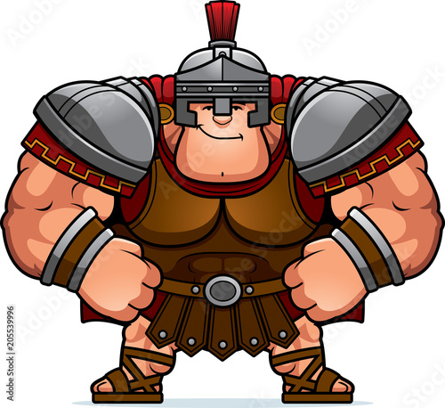 Cartoon Centurion Confident