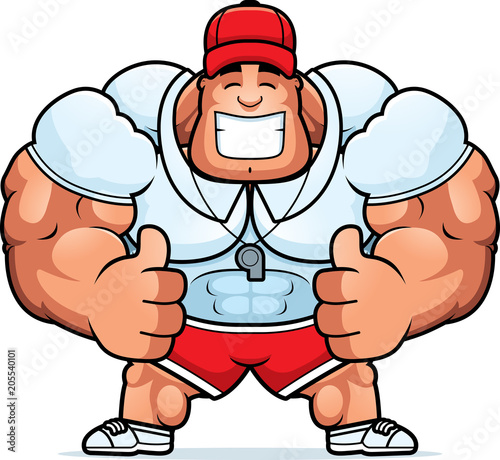 Cartoon Coach Thumbs Up