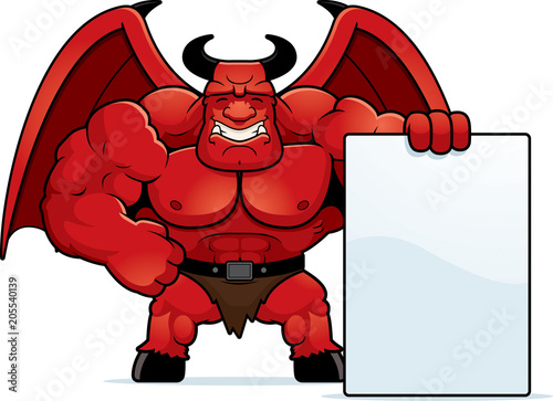 Cartoon Demon Sign