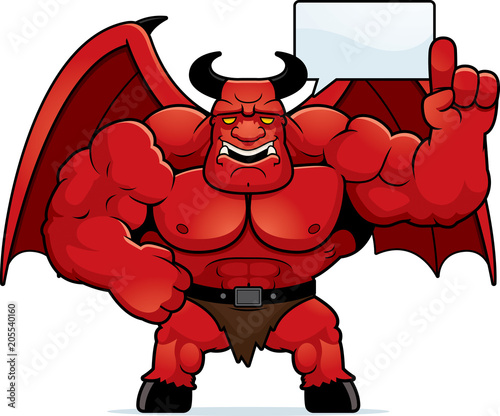 Cartoon Demon Talking
