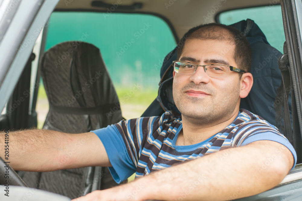 man sitting in the car man sitting in the car