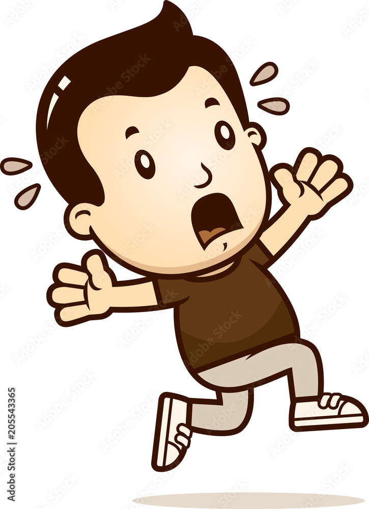 Cartoon Boy Panic Cartoon Boy Panic