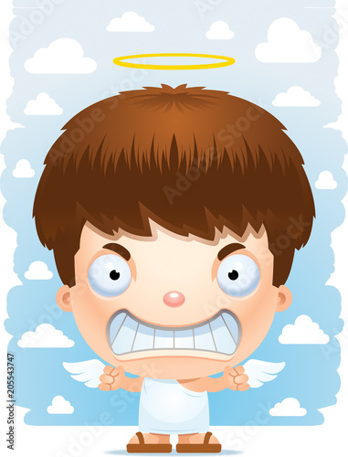 Angry Cartoon Boy Angel