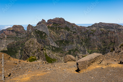 View from the Pico do Arieiro in Madeira island  Portugal