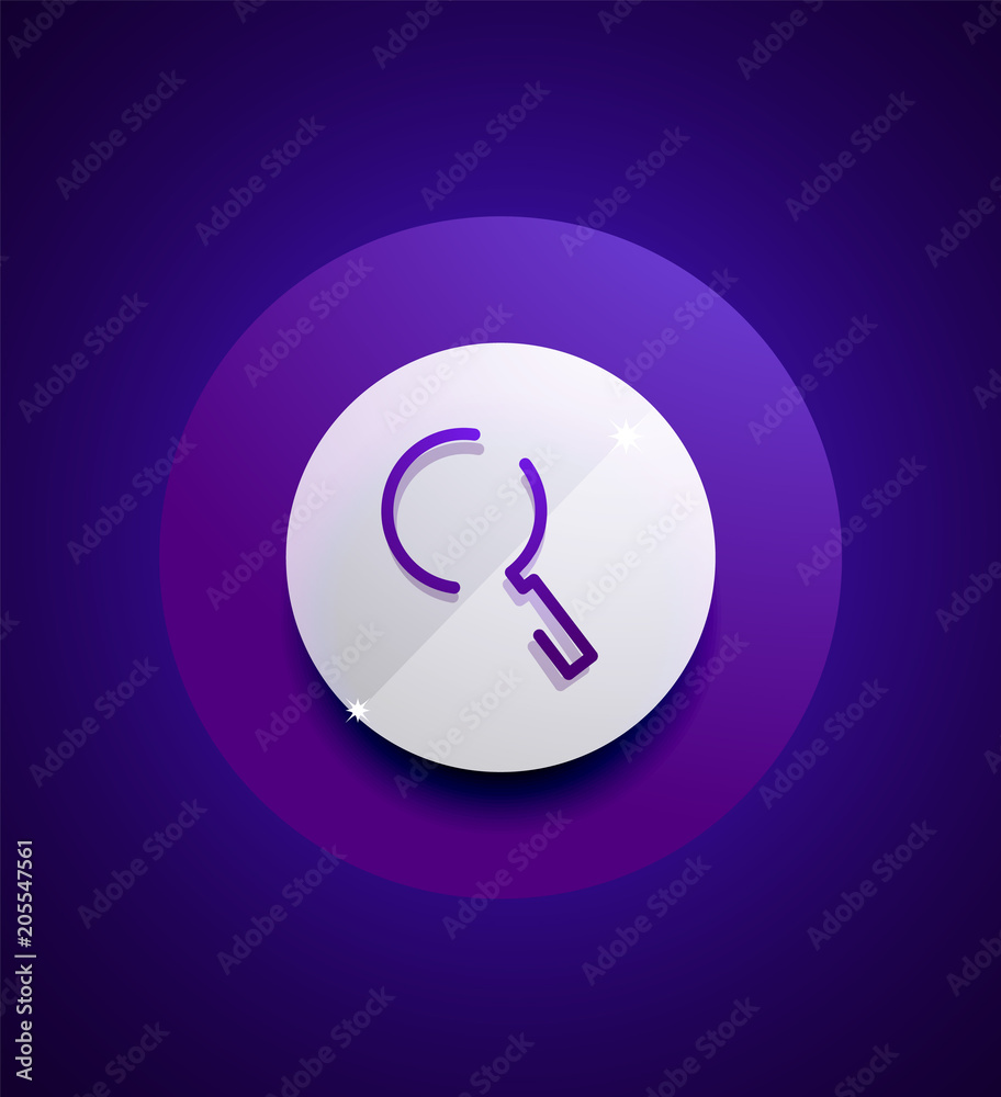 Search magnifyier web button, magnify icon. Modern magnifying glass sign, web site design or mobile app Search magnifyier web button, magnify icon. Modern magnifying glass sign, web site design or mobile app