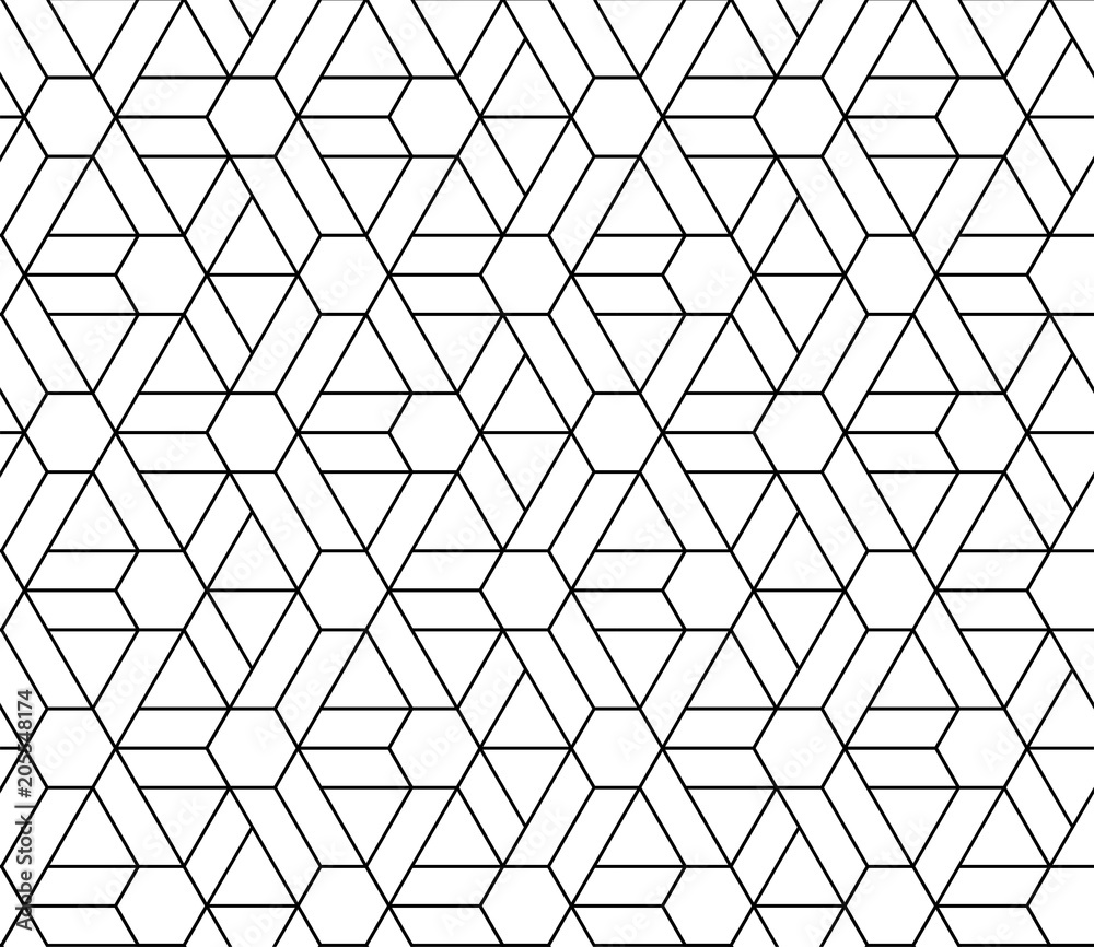 HEXAGON GEOMETRIC SEAMLESS VECTOR PATTERN. MODERN TRELLIS STYLISH TEXTURE. HEXAGON GEOMETRIC SEAMLESS VECTOR PATTERN. MODERN TRELLIS STYLISH TEXTURE.