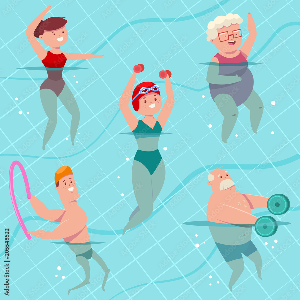 Elderly Water Aerobics