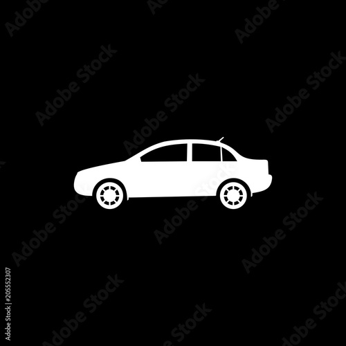 Fototapeta Naklejka Na Ścianę i Meble -  Sedan car model vector icon