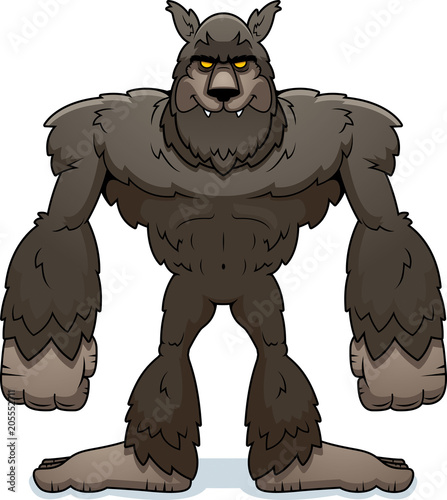 Cartoon Werewolf Standing