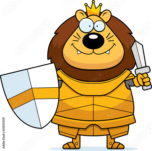 Cartoon Lion King Armor Sword