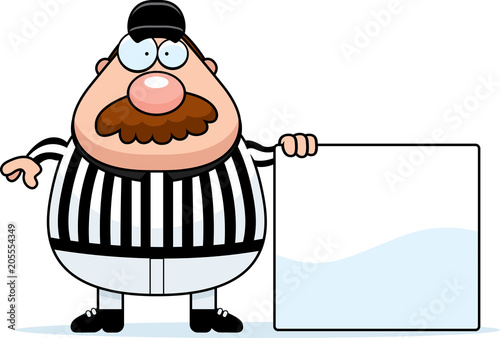 Cartoon Referee Sign