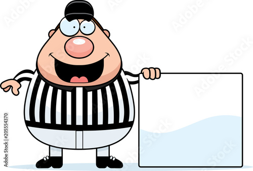 Cartoon Referee Sign
