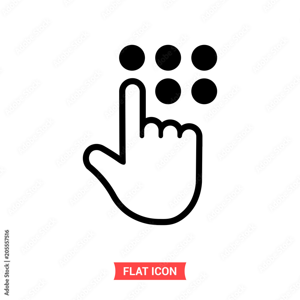 Enter pincode vector icon, password symbol. Flat sign illustration for web or mobile app on white background isolated Enter pincode vector icon, password symbol. Flat sign illustration for web or mobile app on white background isolated