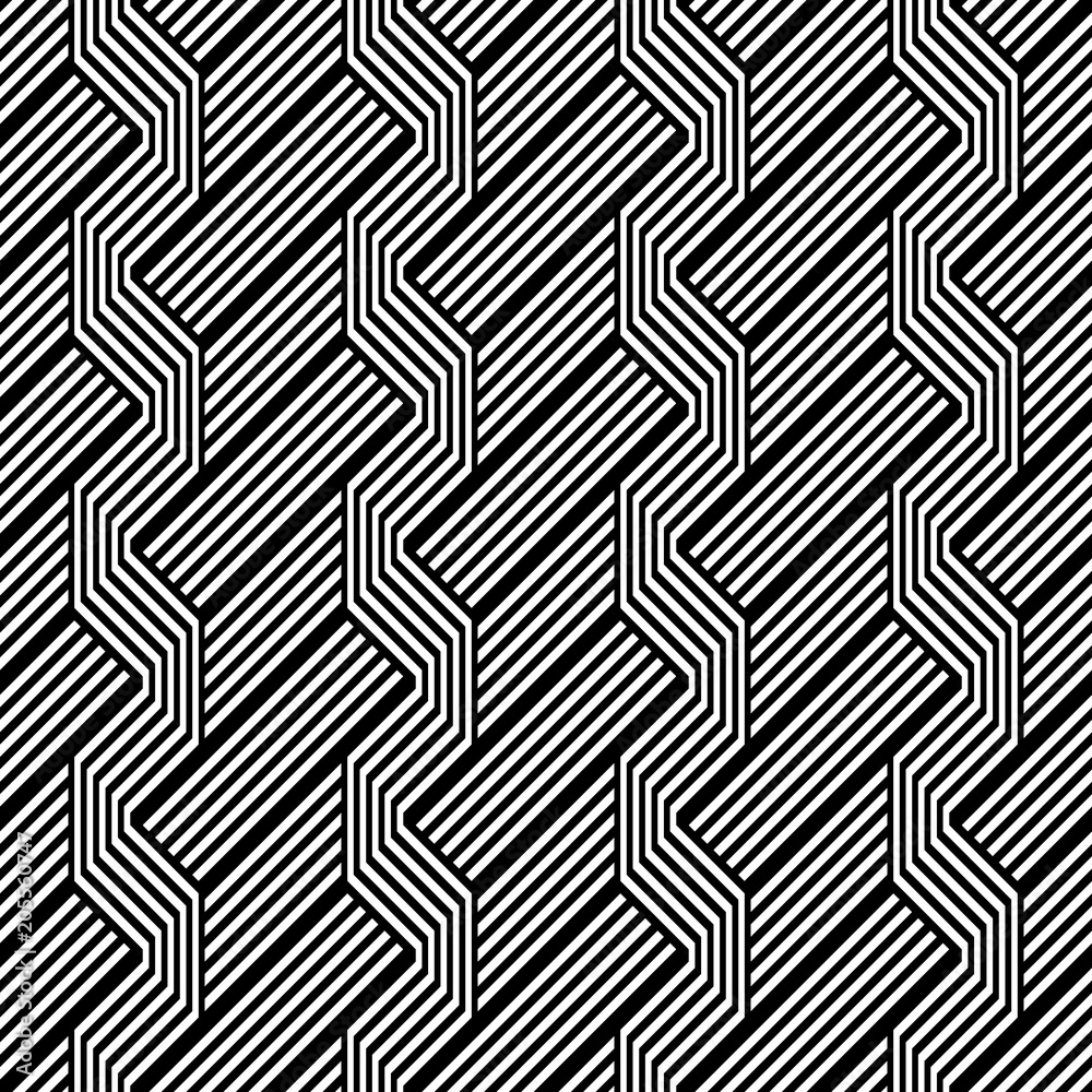 Design seamless monochrome zigzag pattern Design seamless monochrome zigzag pattern