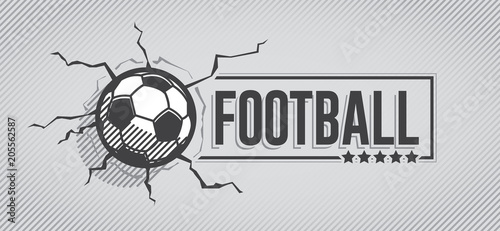 Football icon and grunge, watercolor background