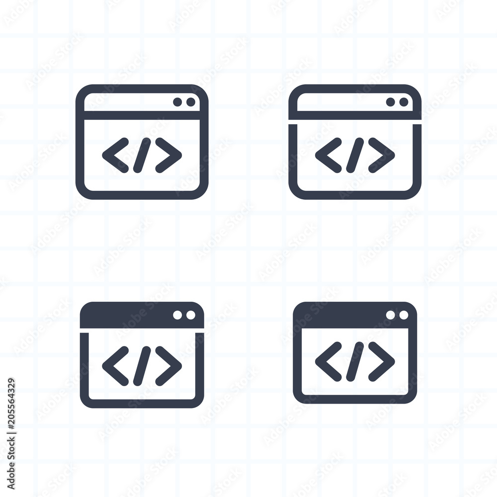 Code In Window - Contour & Cutout Icons . A set of professional, pixel-perfect icons. Code In Window - Contour & Cutout Icons . A set of professional, pixel-perfect icons.