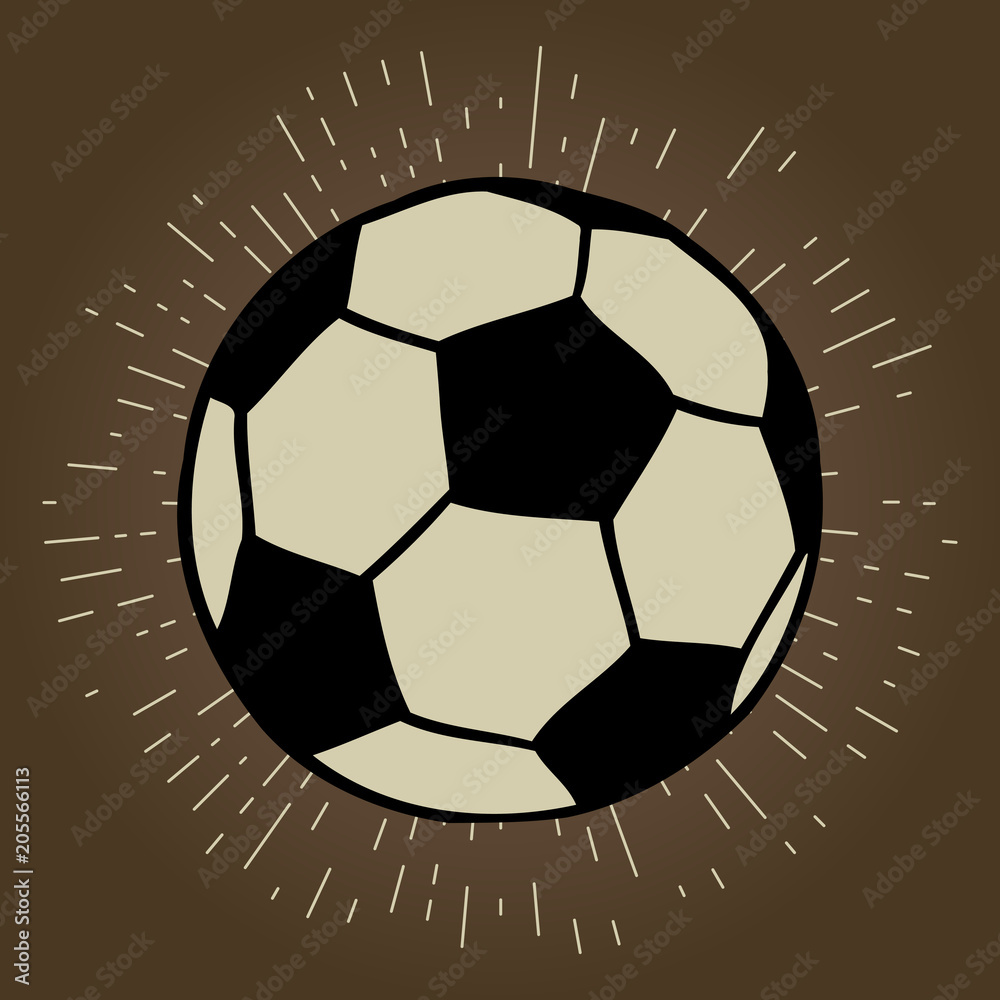 Obraz premium Football, soccer ball illustration