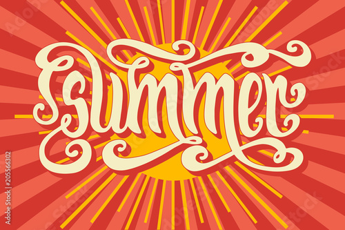 Summer sun lettering © Mara Fribus