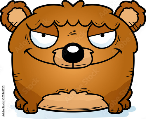 Cartoon Sly Bear Cub