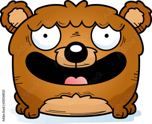 Cartoon Bear Cub Smiling