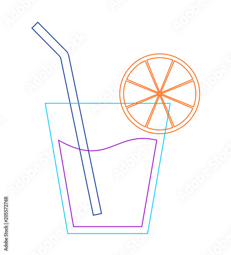 summer juice drink icon