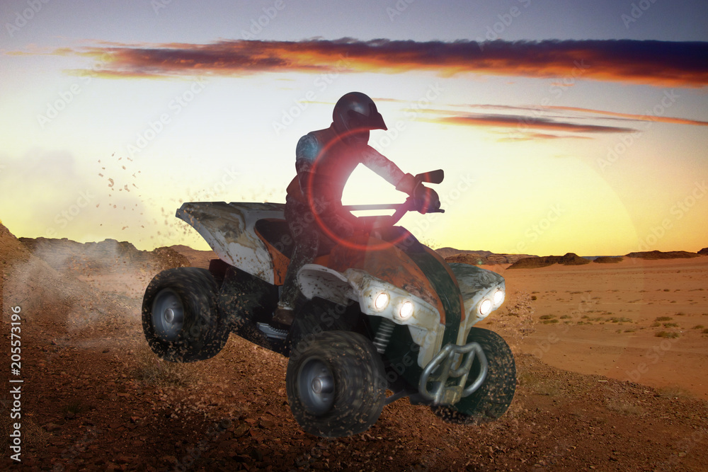 Fototapeta premium Quad Rallye