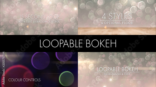 4 Bokeh Background Loops