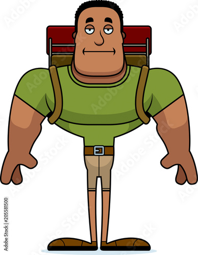Cartoon Bored Hiker