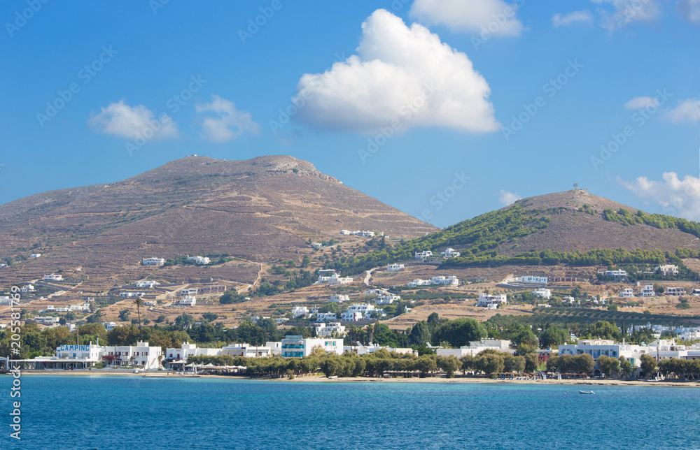 Ios - The coast near Chora town on the Ios island in the Aegean Sea (Greece).