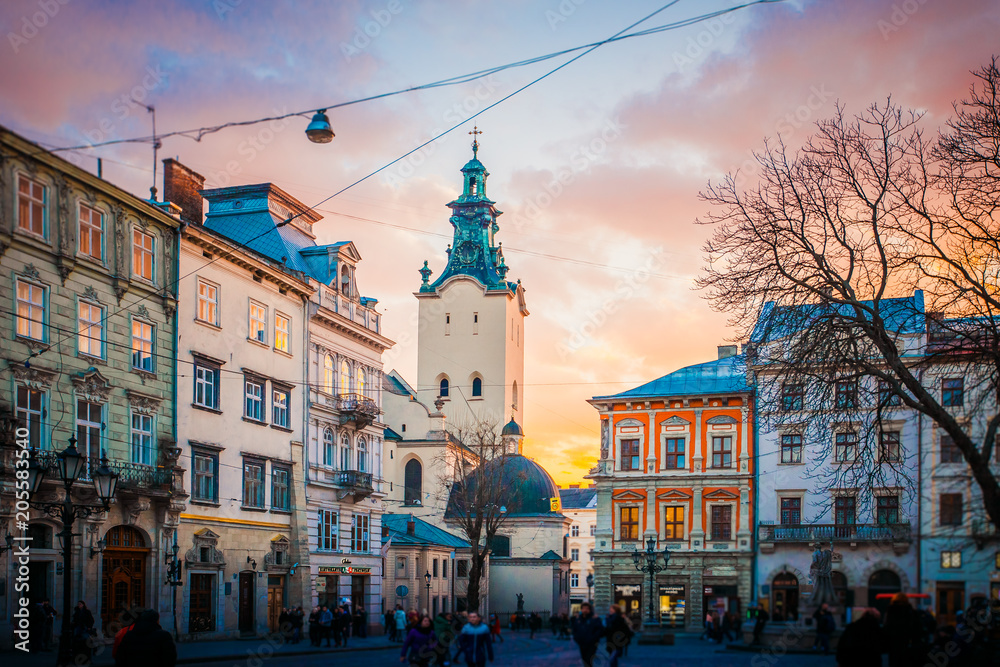 Obraz premium Latin cathedral in Lviv, Ukraine